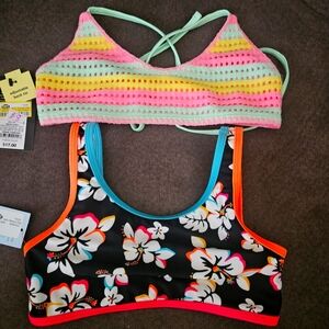 Girls Bikini Tops. Size 8.